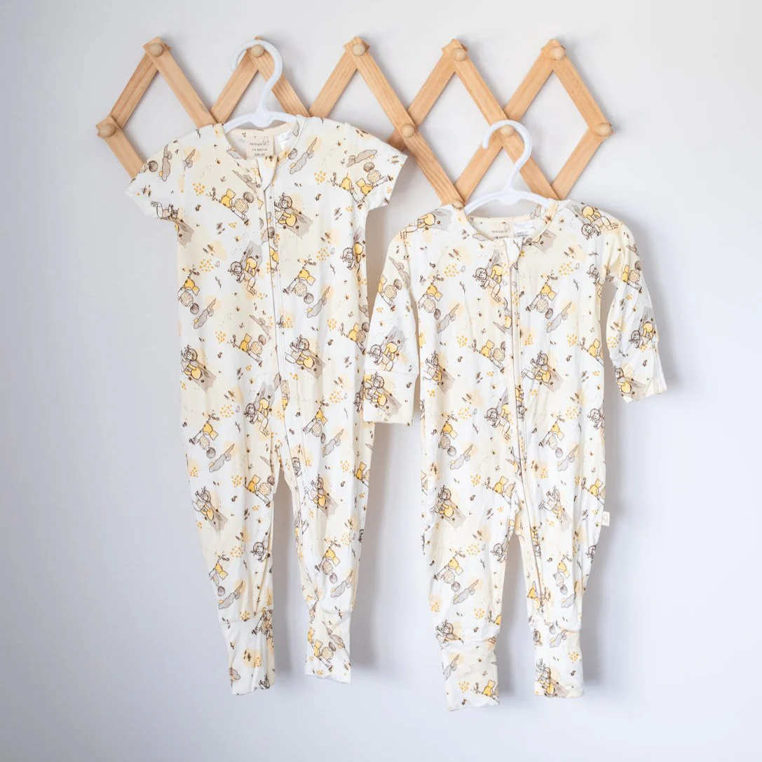 Bamboo Romper (Bootysuit) V3.0 | 100 Acre Woods (Short Sleeve) - Image 5