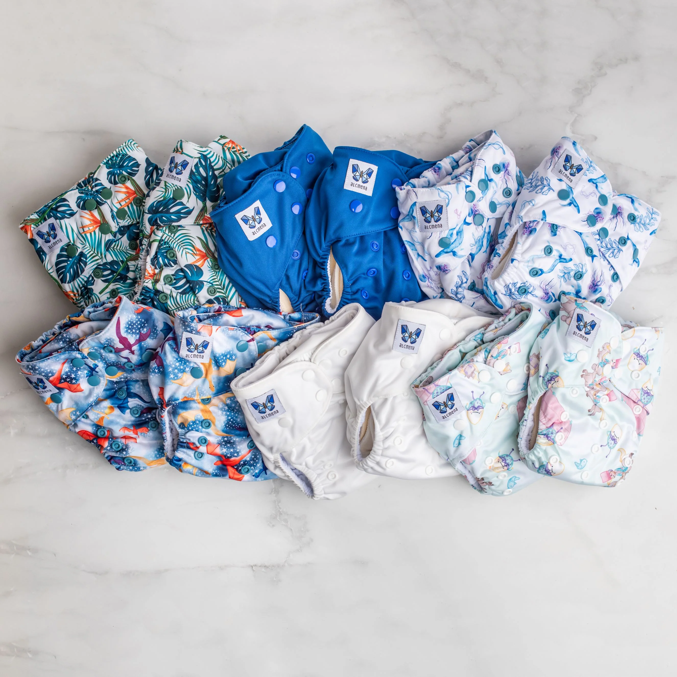 Classic Reusable Nappies | 12x Part-Time Bundle - Image 3