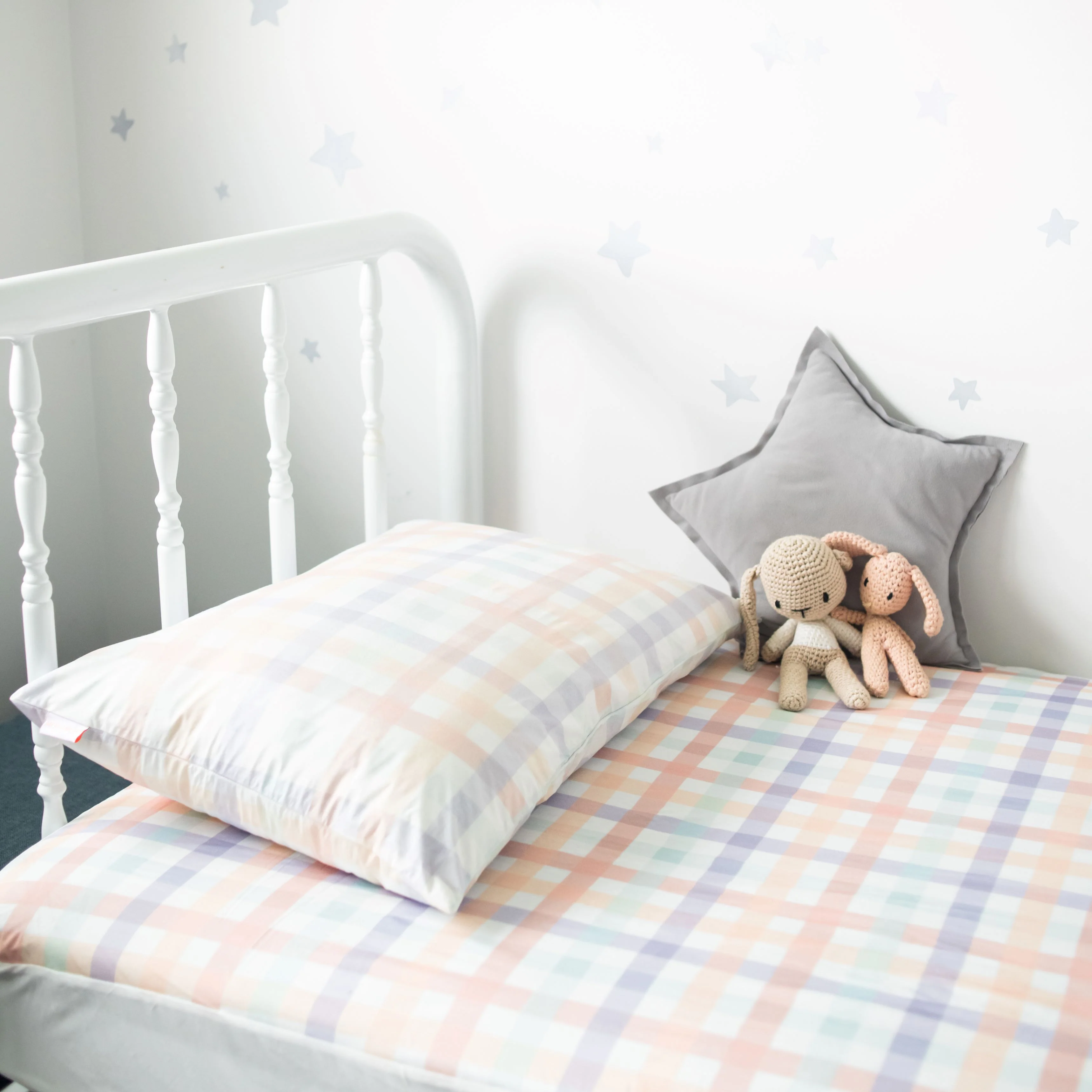 [SECONDS] No-Leak Fitted Sheet | Spring Gingham - Image 3