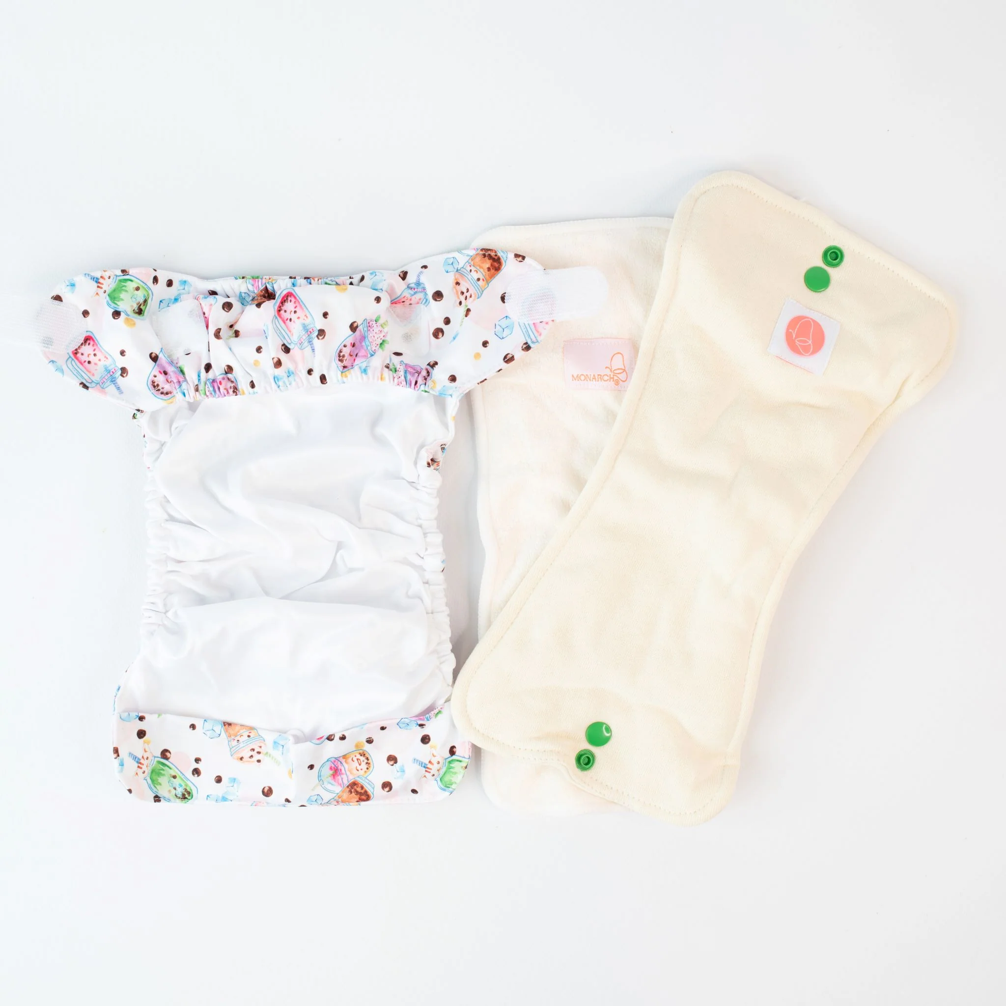 Newborn Wipeable Nappy | Bubba Tea - Image 3