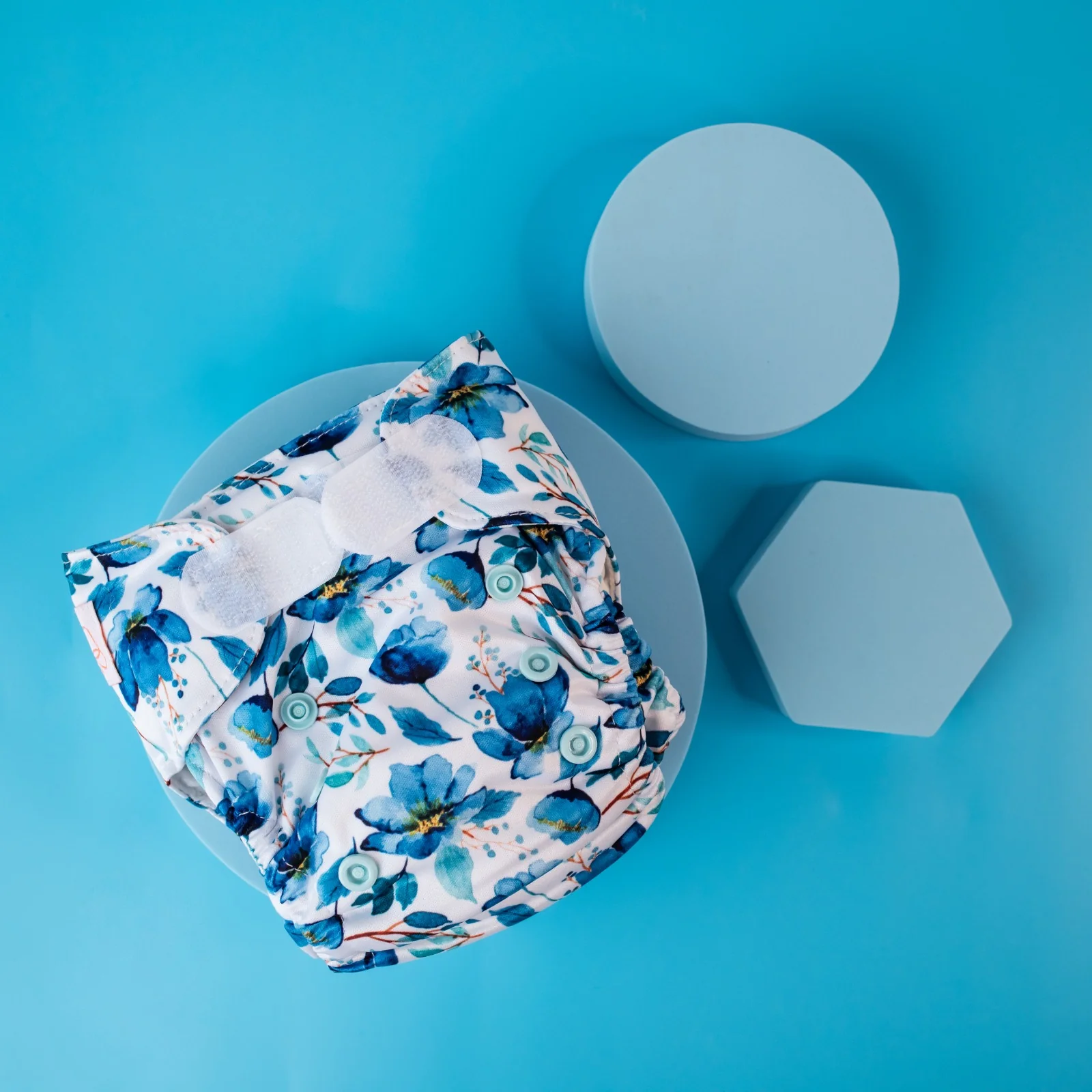 Newborn Wipeable Nappy | Ocean Meadow - Image 4