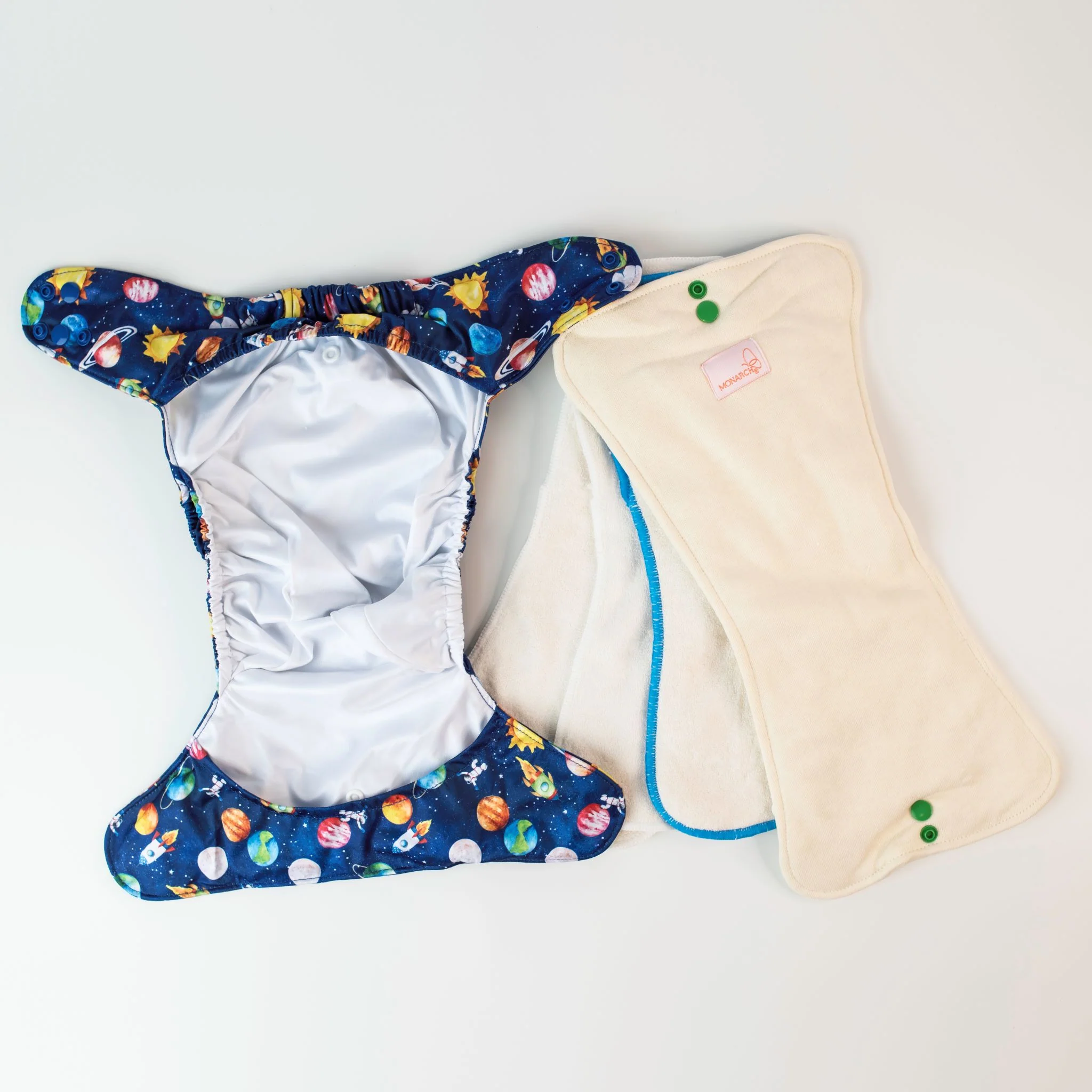Ultimate Wipeable Cloth Nappy (Deluxe) | Blast Off - Image 5