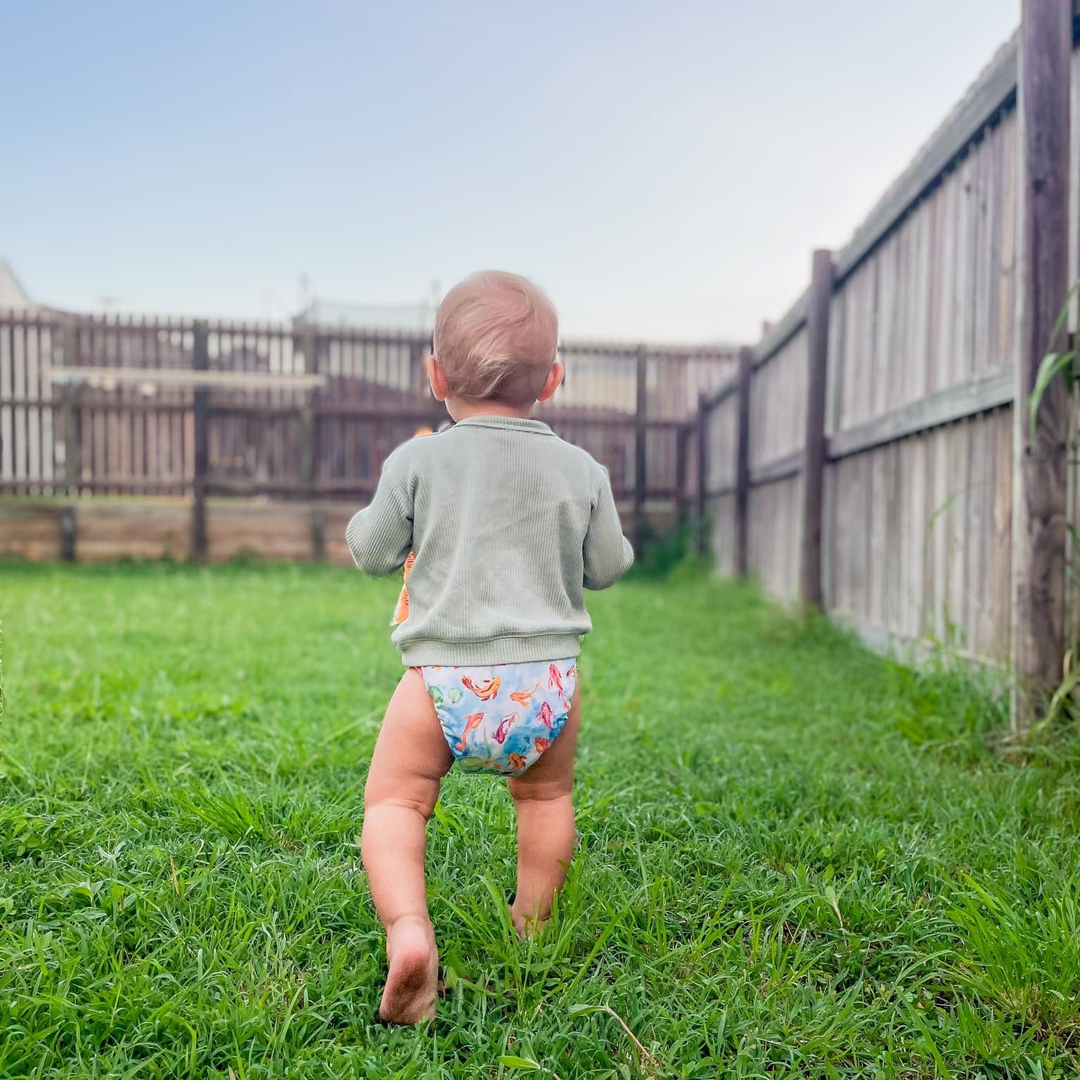 Ultimate Wipeable Cloth Nappy (Deluxe) | Feeling Koi - Image 6