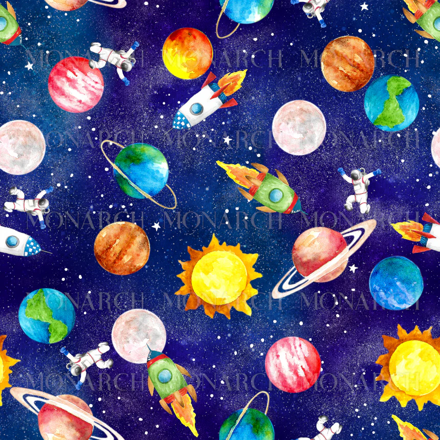 Wipe-Clean Change Mat | Blast Off - Image 3