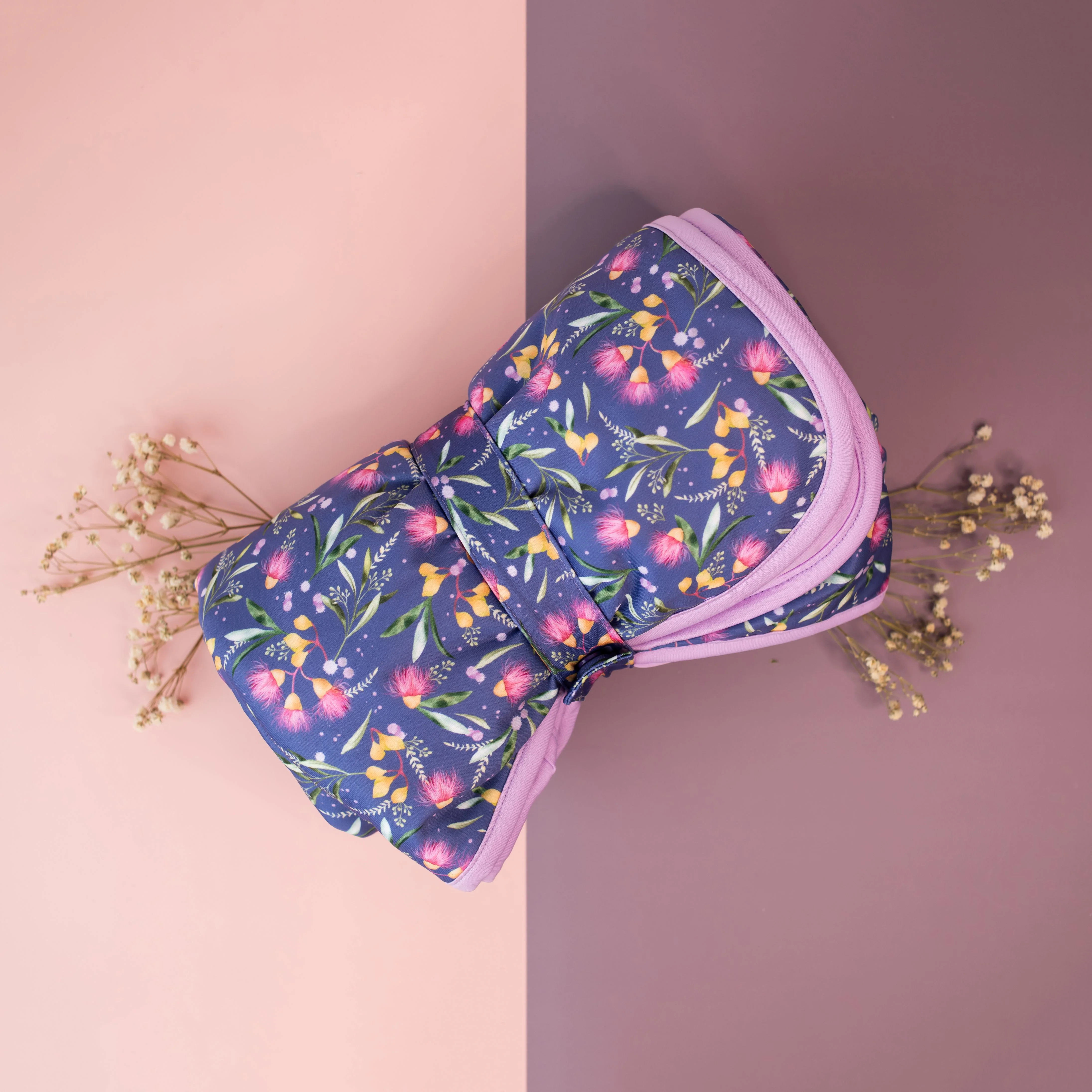 Wipe-Clean Change Mat | Purple Gumnuts - Image 3